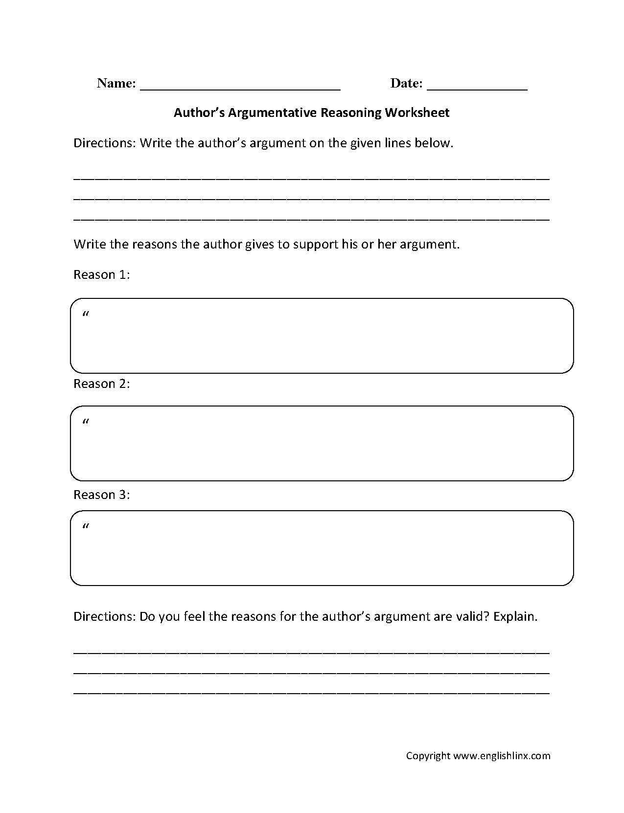 Englishlinx.com | Reading Comprehension Worksheets