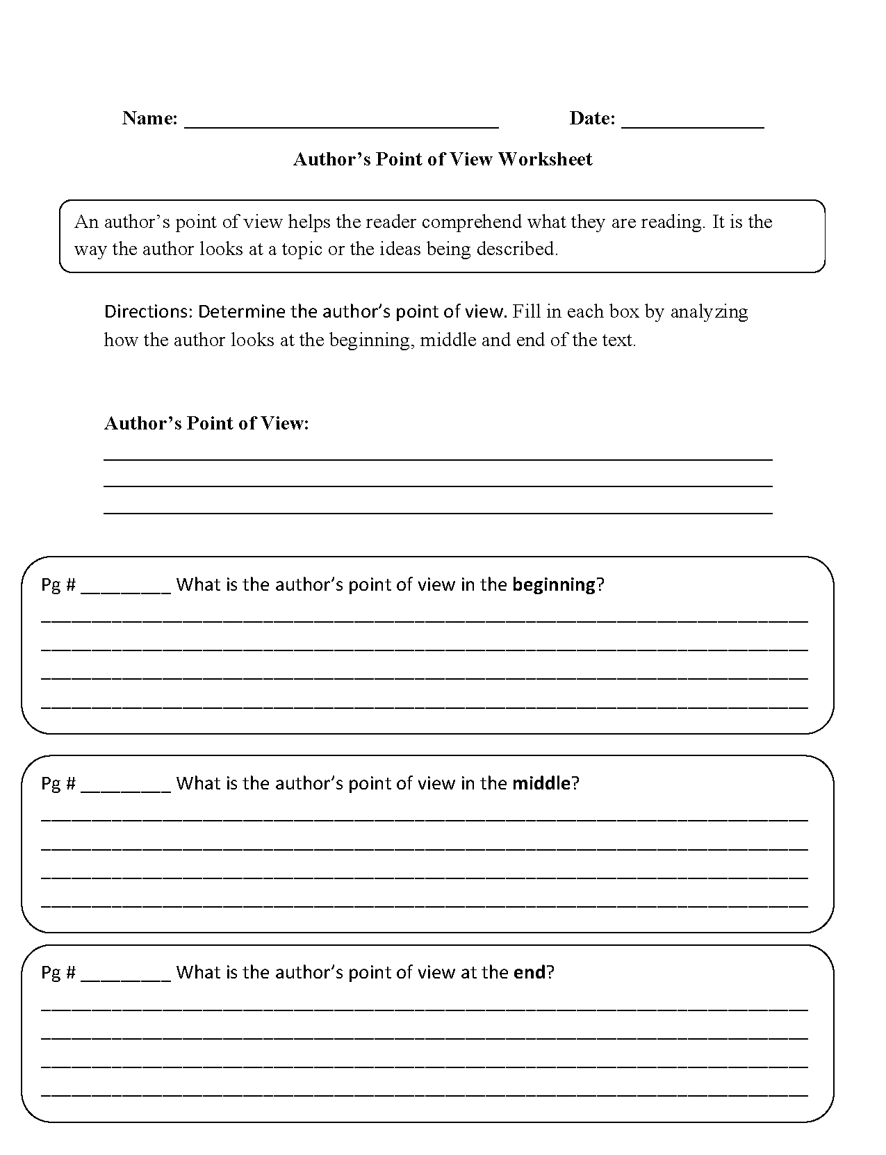 Third Grade (Grade 3) Opinion Writing Questions