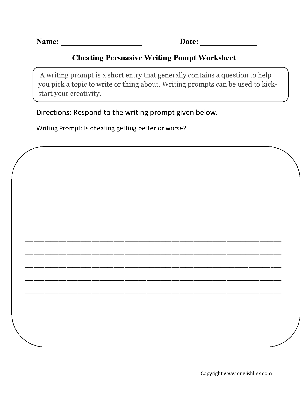 Persuasive Writing Activities for Middle School