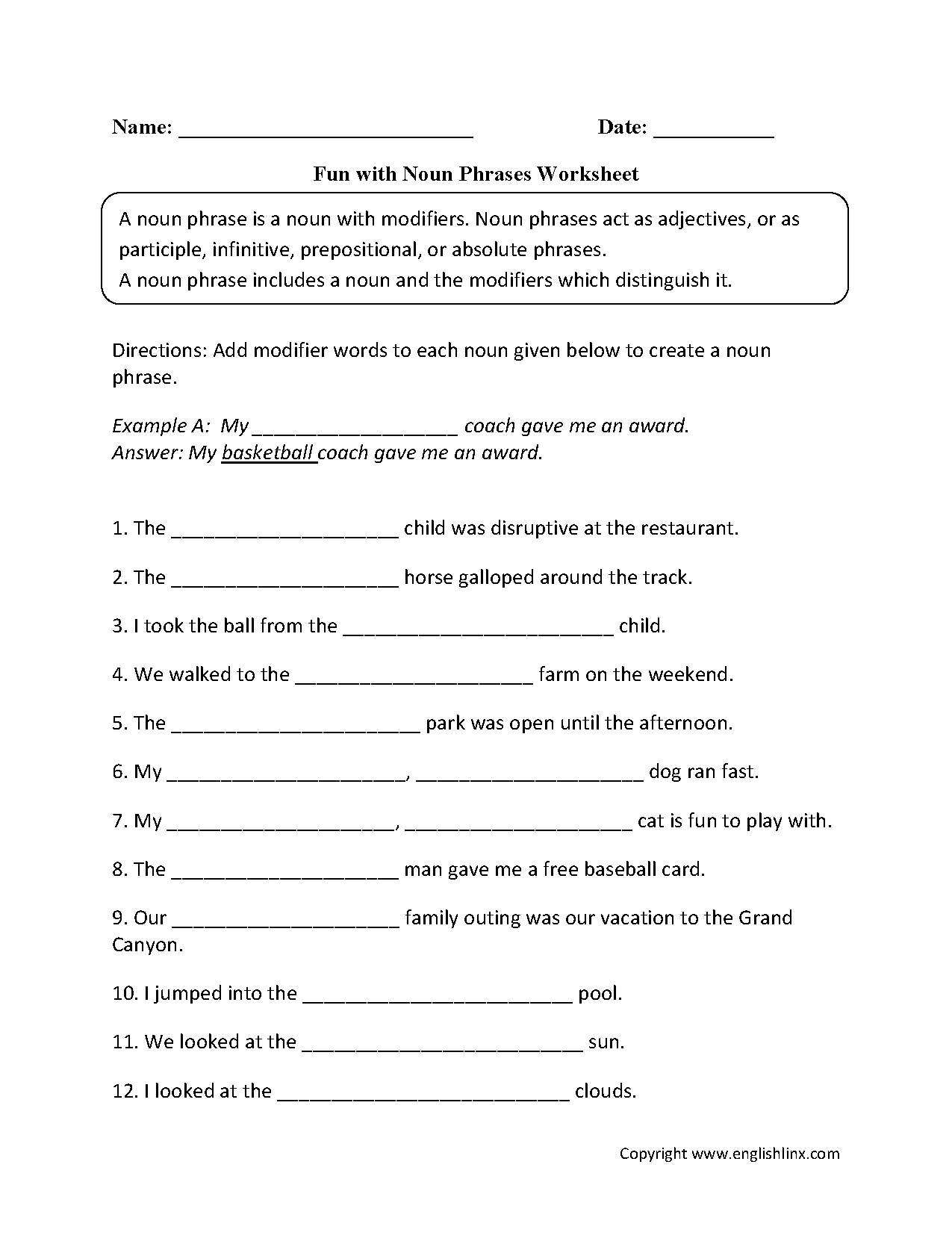 absolute-phrase-worksheet