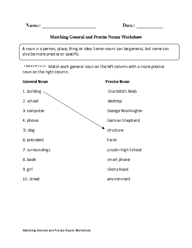 regular-nouns-worksheets-matching-general-and-precise-nouns-worksheet
