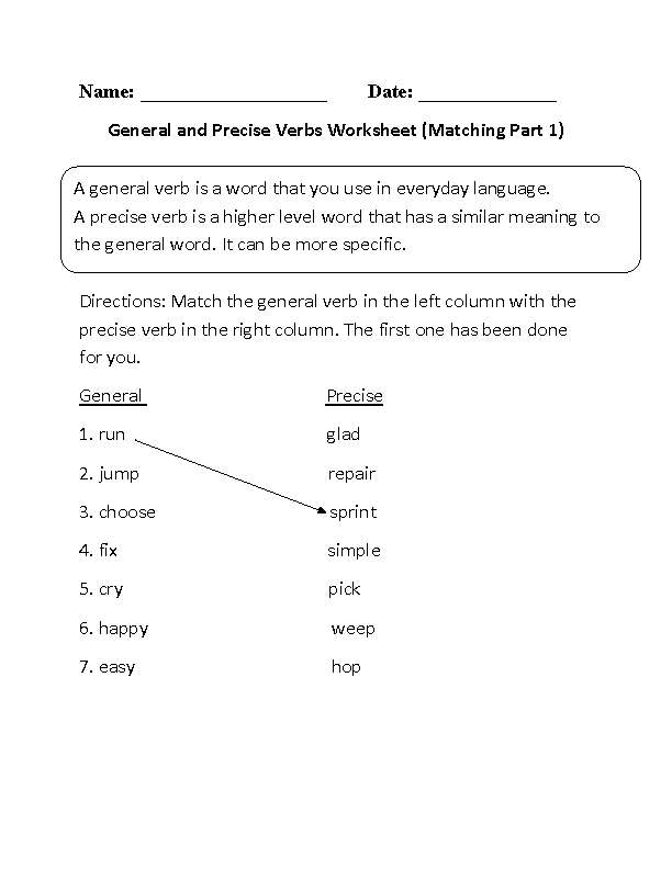 verbs-worksheets-general-and-precise-verbs-worksheets