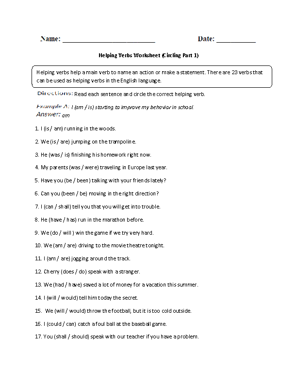 verbs-worksheets-helping-verbs-worksheets