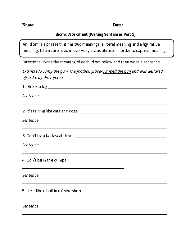 mixed parts of speech worksheets 5th grade