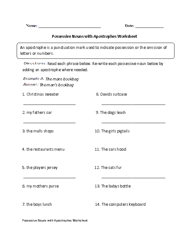 Homework sheets year 3