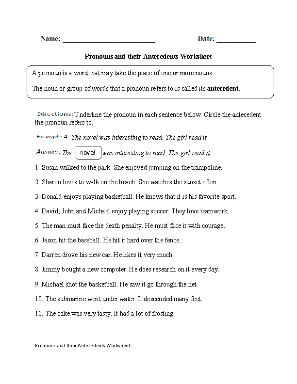 regular-pronouns-worksheets-pronouns-and-their-antecedents-worksheet