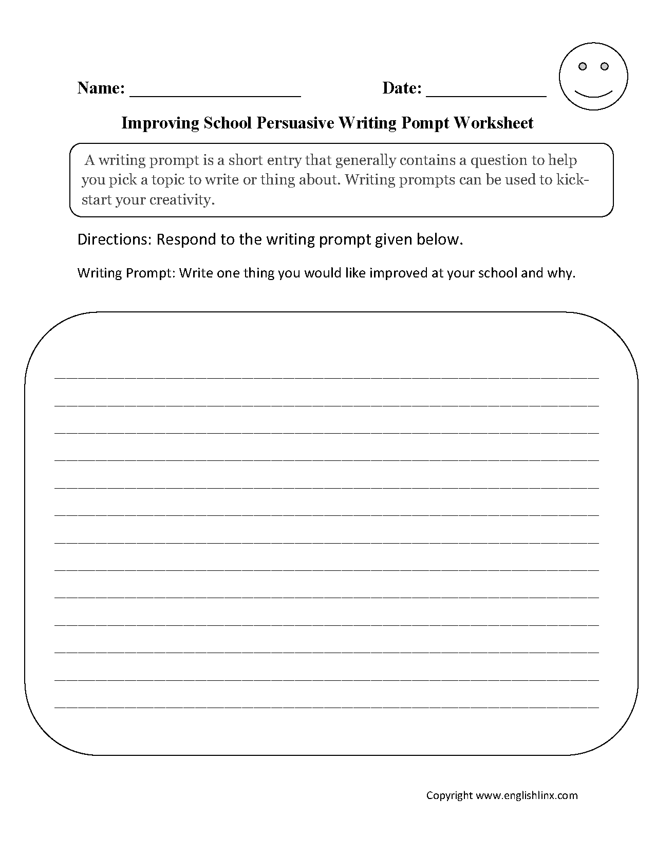 Second Grade Writing Prompts and Story Writing Worksheets
