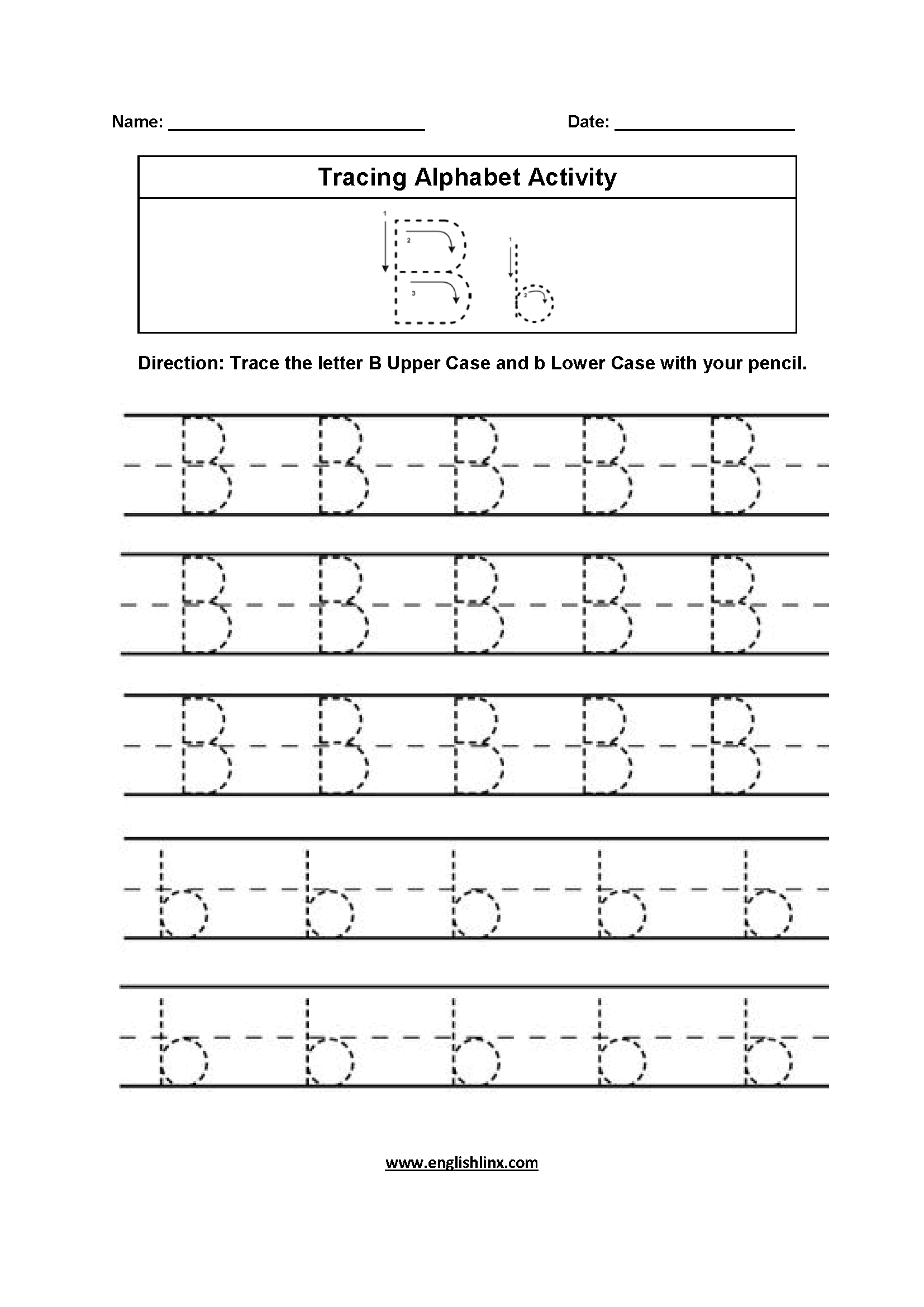 Alphabet Worksheets Tracing Alphabet Worksheets