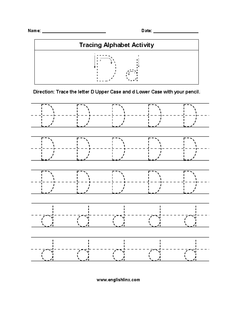 Alphabet Worksheets  Tracing Alphabet Worksheets