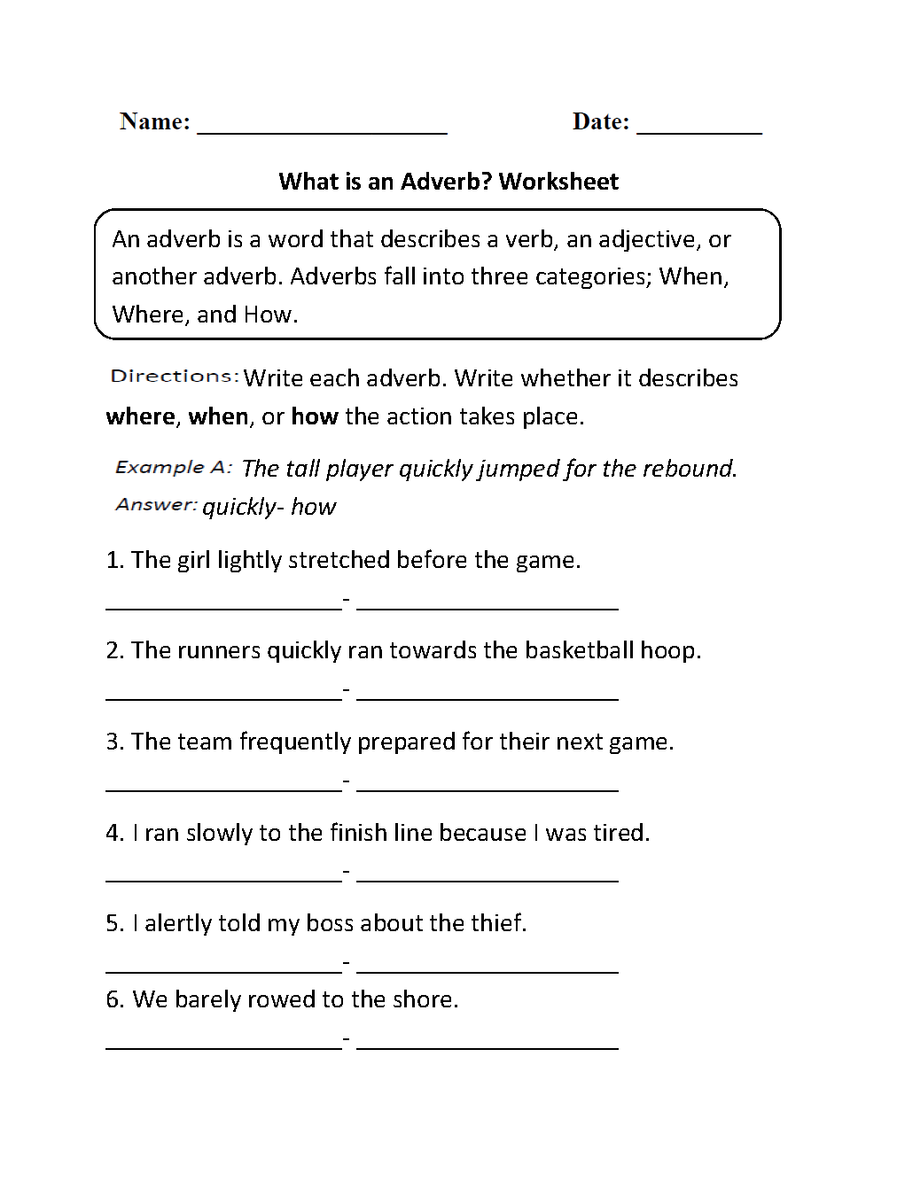 Parts Speech Worksheets  Adverb Worksheets alphabet worksheets, learning, worksheets for teachers, education, and grade worksheets Worksheets Adverbs 1342 x 1012