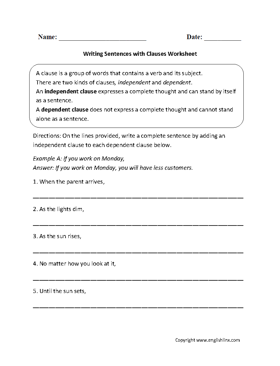 phrase-and-clause-worksheet