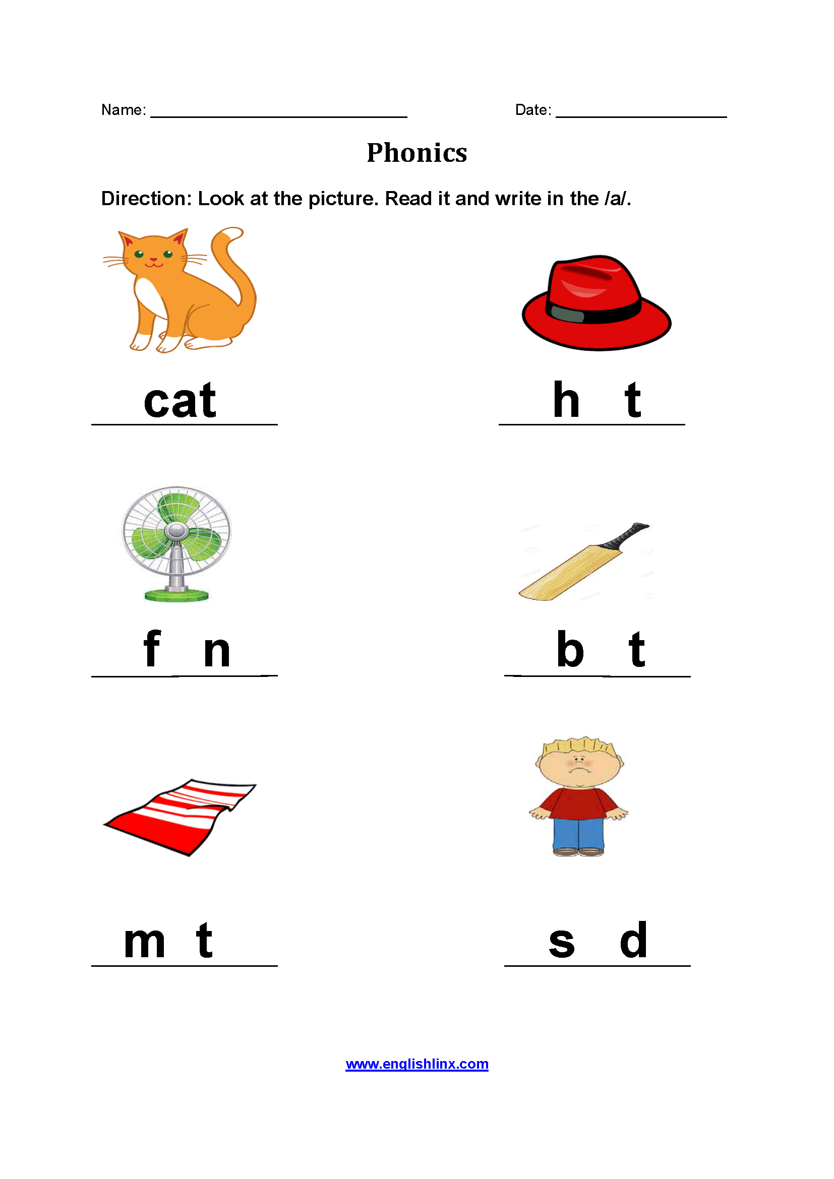 Englishlinx.com | Phonics Worksheets