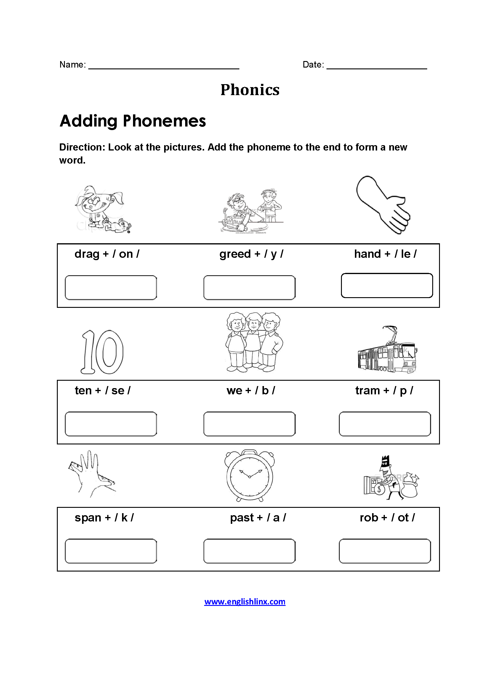 Phonics Worksheets For 4th Grade