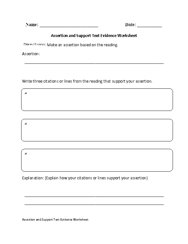 citing textual evidence worksheet 8th grade answers