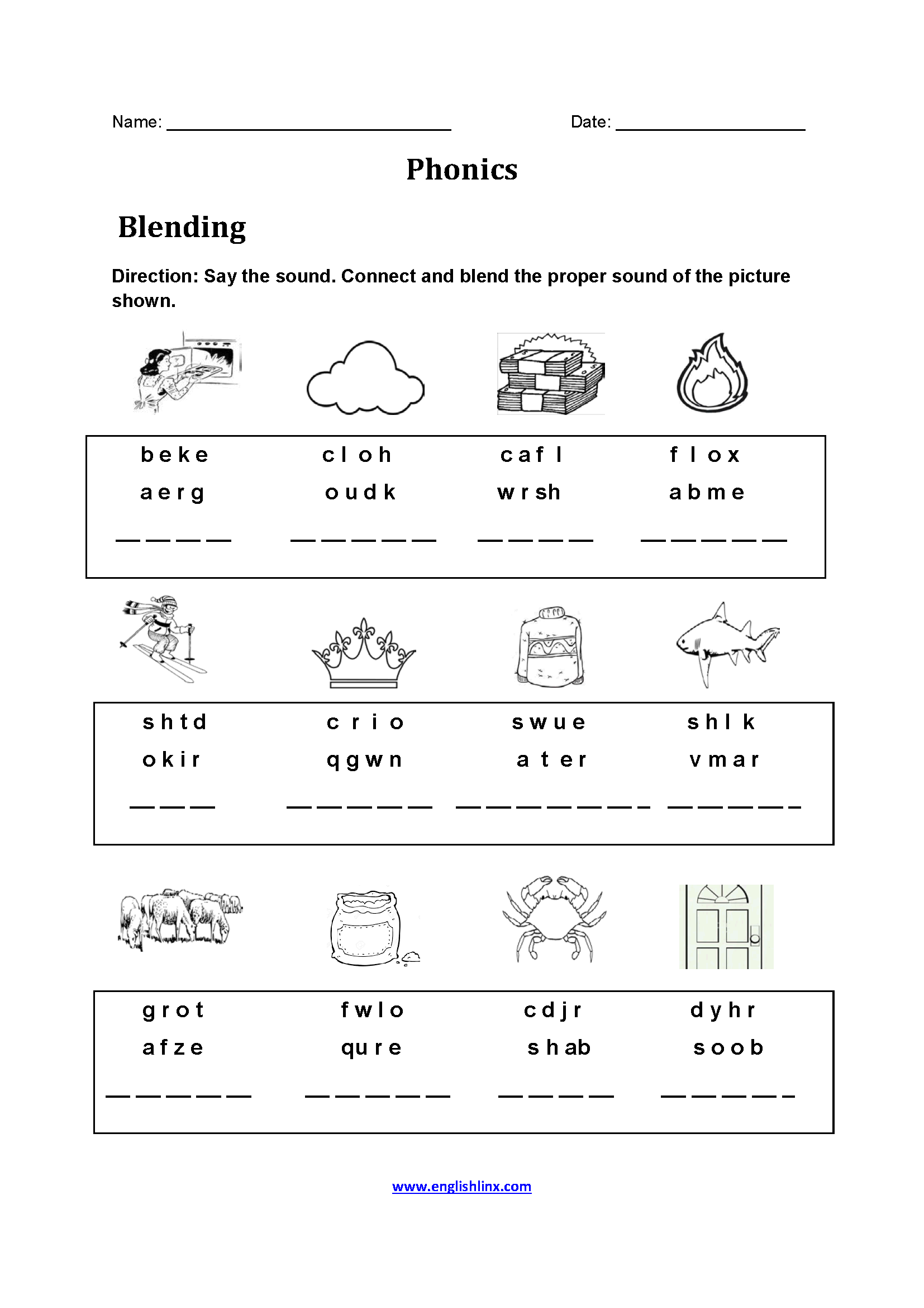 Sims Free Phonics Worksheets Grade 5