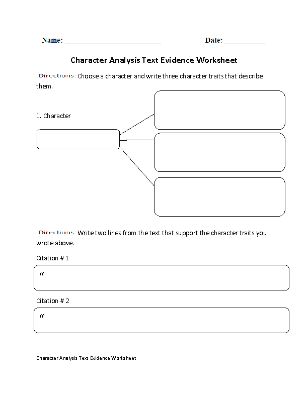 Englishlinx Text Evidence Worksheets
