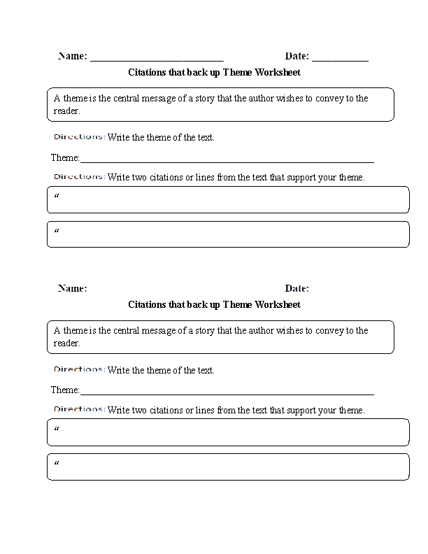 Englishlinx Theme Worksheets