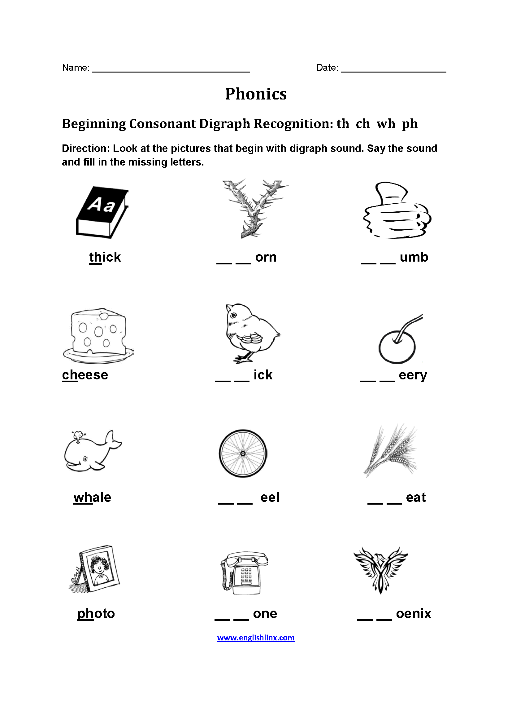 Englishlinx.com | Phonics Worksheets