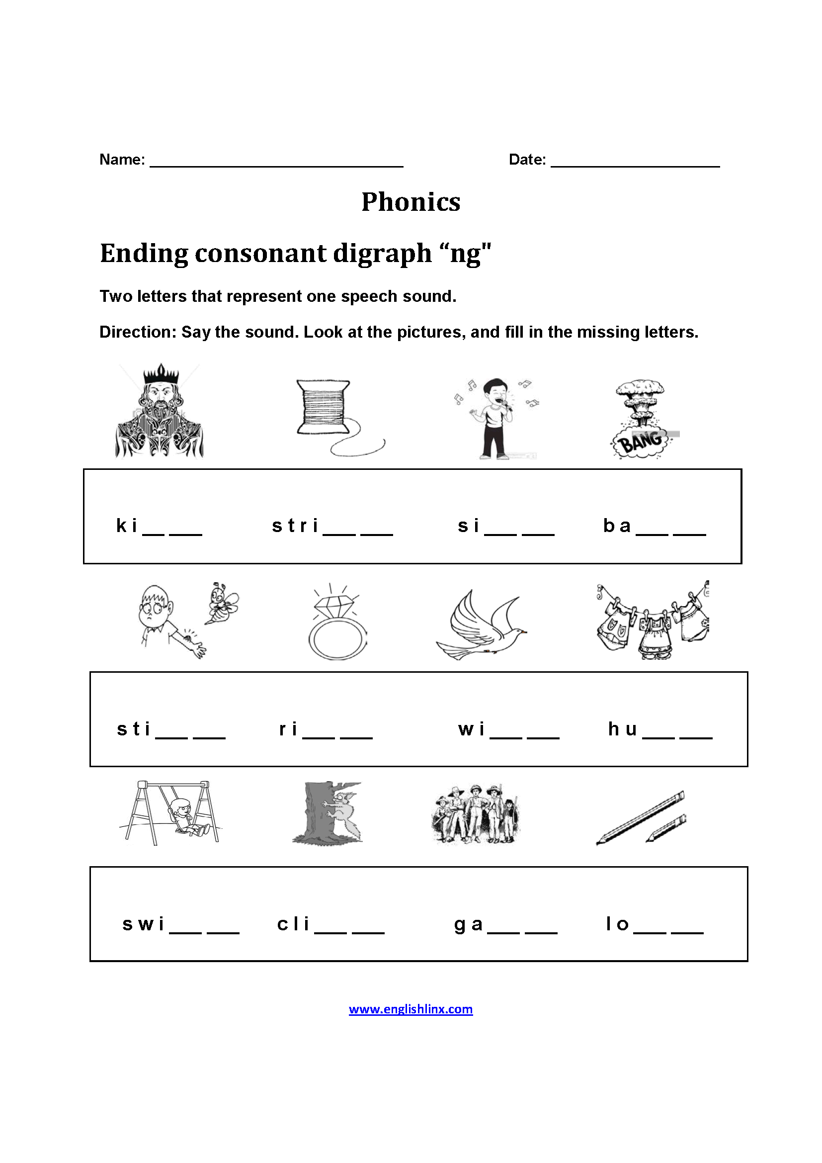 Englishlinx.com | Phonics Worksheets