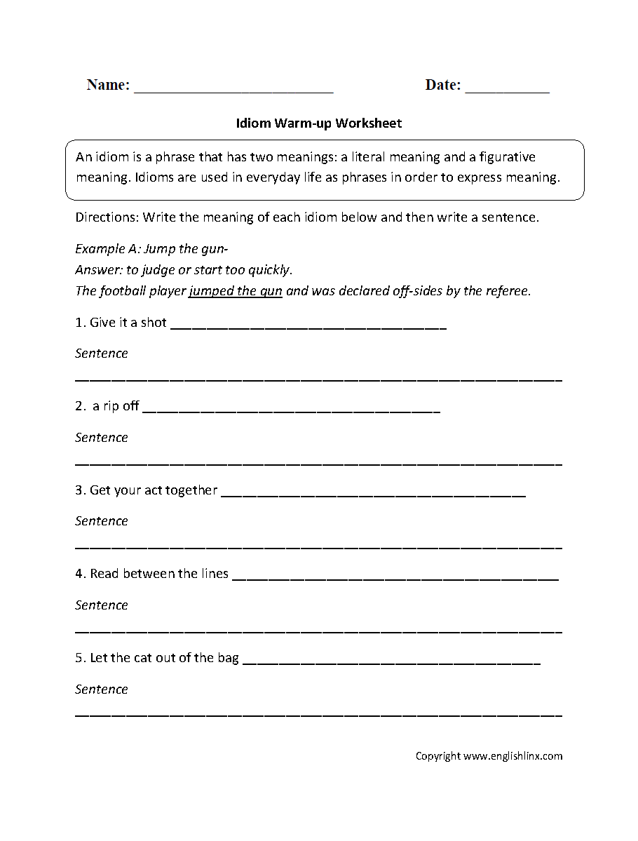 20 Figurative Language Worksheets 5th Grade Worksheet 20 Figurative