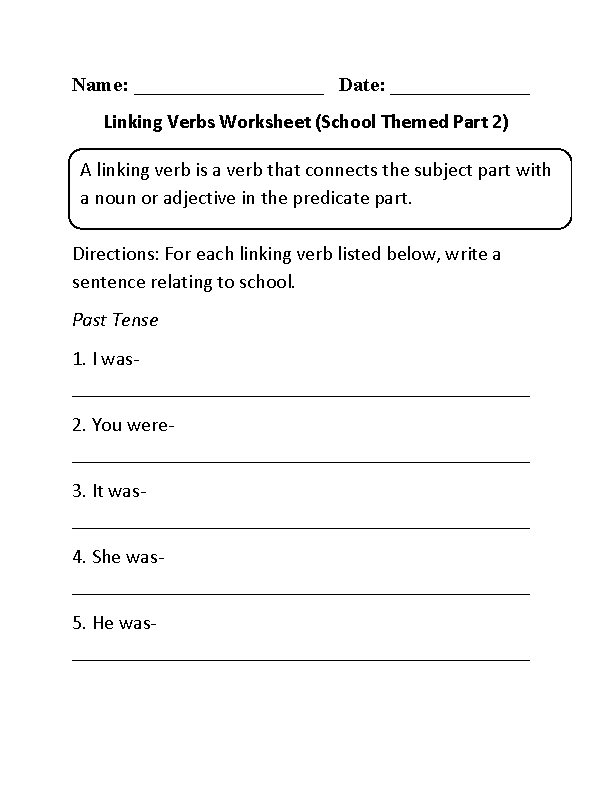 linking-verbs-worksheets-past-tense-linking-verbs-worksheet