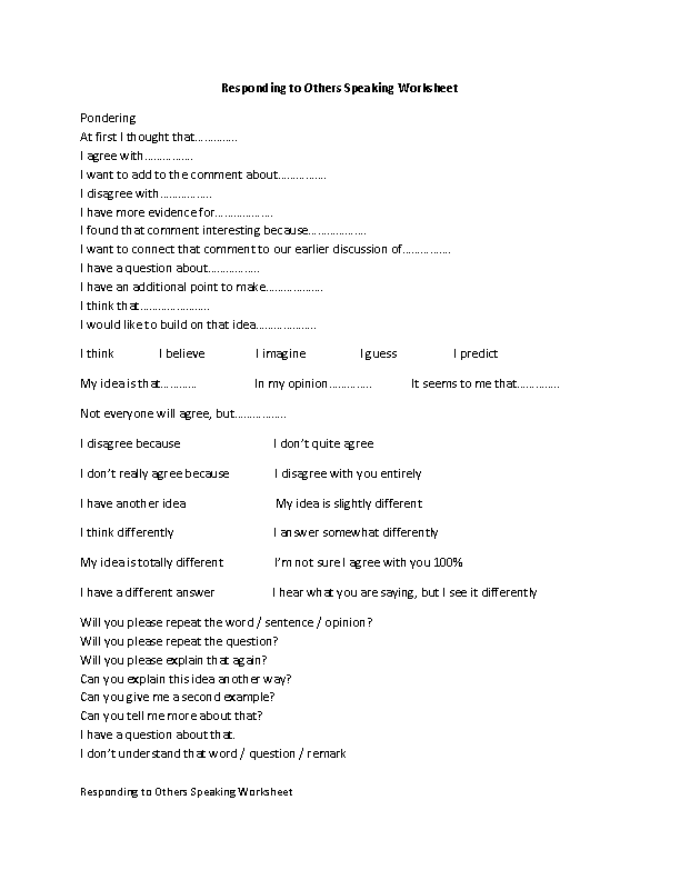 Englishlinx.com | Speaking Worksheets