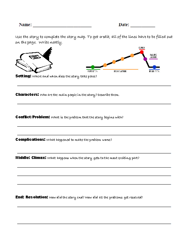 Story Plot Worksheets 2nd Grade