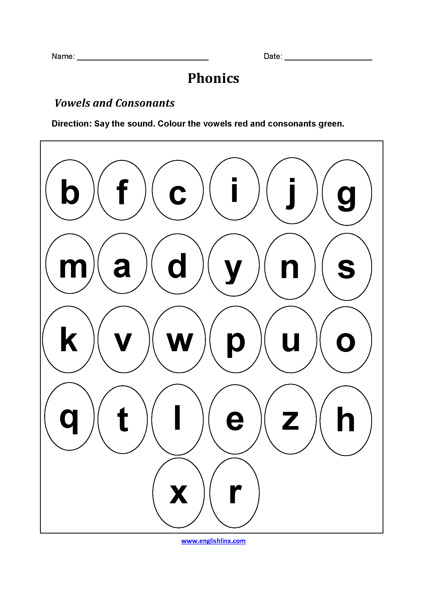 consonant letters worksheet letter